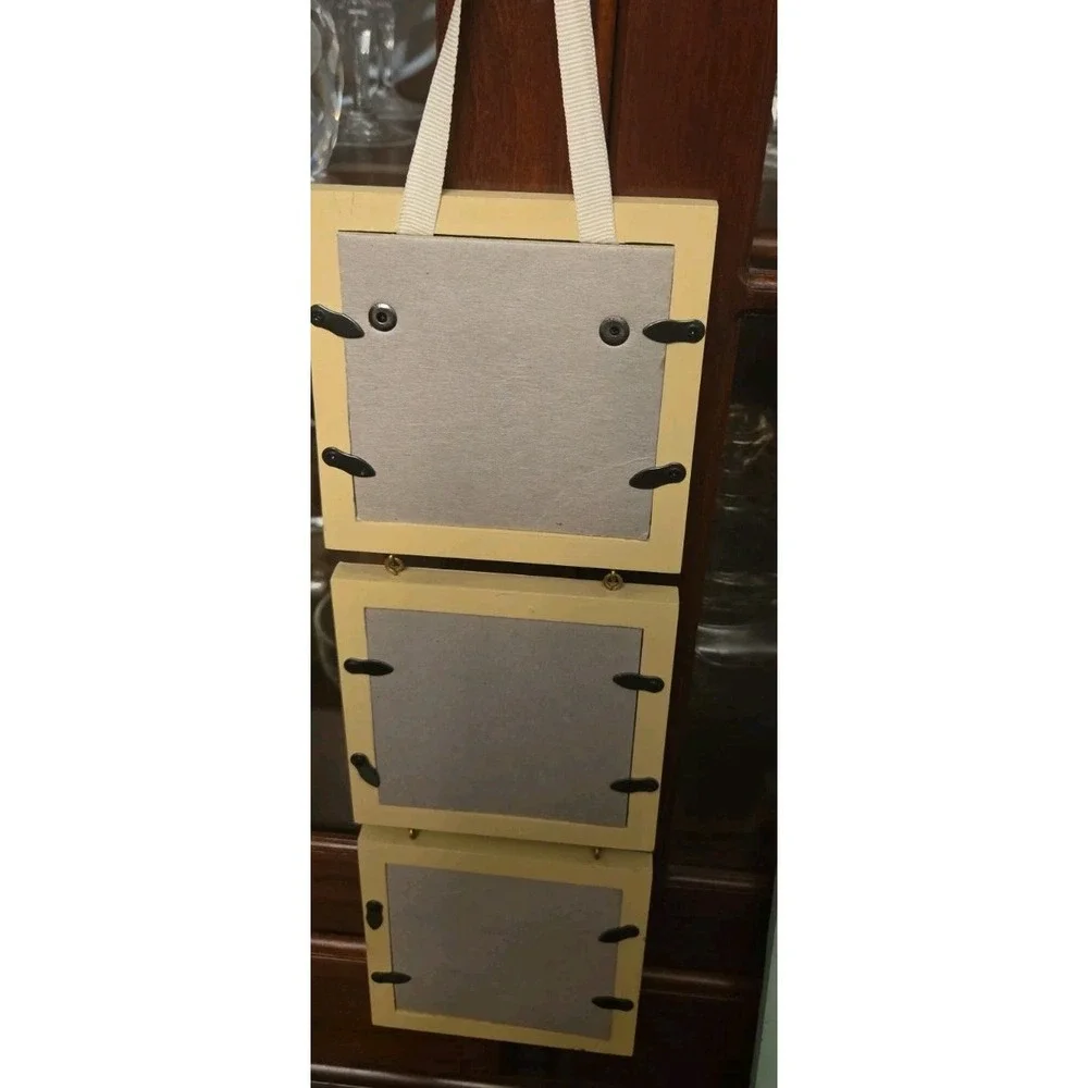 Burnes of Boston Frame Susan Winget Hanging Triple Photo 3.5 x 3.5 inch Whimsy